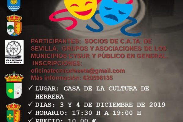 CARTEL TALLER DE ANIMACION DE MARIONETAS 2019